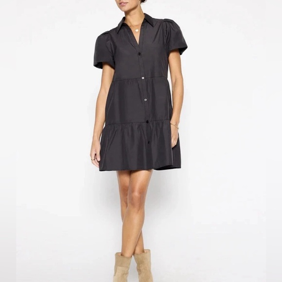 Brochu Walker Dresses & Skirts - BROCHU WALKER Havana Mini Tiered Dress - Washed Black - XS